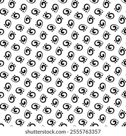Abstract black and white repeating background