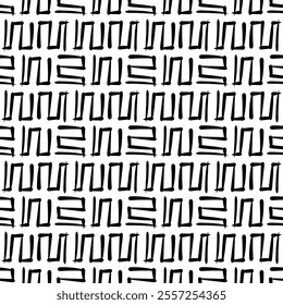 Abstract black and white repeating background