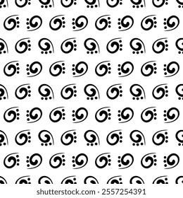 Abstract black and white repeating background