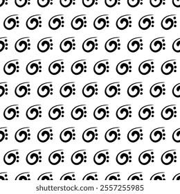 Abstract black and white repeating background