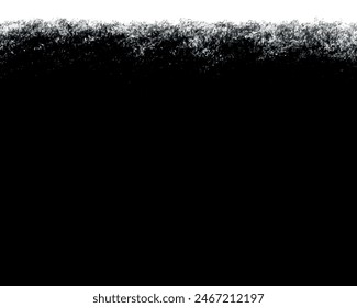 Abstract black and white retro grunge texture background. Dust particle and black scratches. Vintage image style paint spray effect, drop ink splashes design space for text. Chalk vector textured.