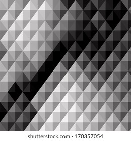 abstract black and white rhombus vector background