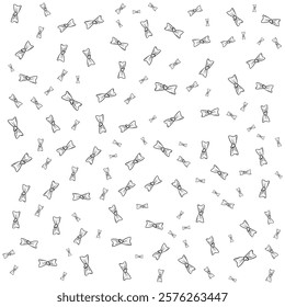 Abstract Black And White Ribbon Tie Pattern Background