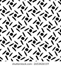 Abstract black and white seamless background