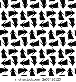 Abstract black and white seamless background