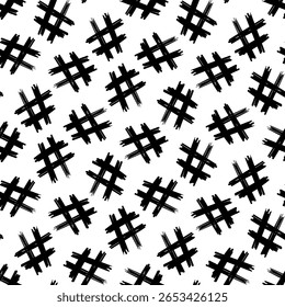 Abstract black and white seamless background