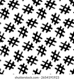 Fondo inconsútil blanco y negro Abstractas