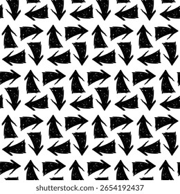 Fondo inconsútil blanco y negro Abstractas