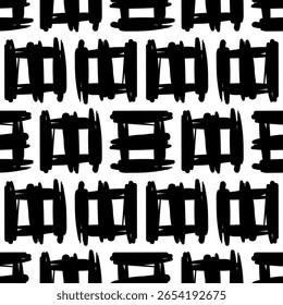 Fondo inconsútil blanco y negro Abstractas