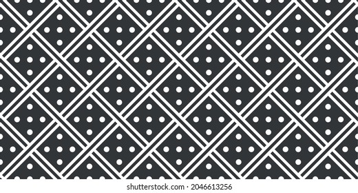 Abstract Black And White Seamless Geometric Background Patterns Vector Art