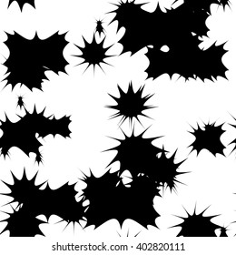 Abstract black and white seamless geometric pattern. Vector background for print onto fabric, textile and wallpaper. 