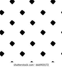 Abstract black and white seamless hand drawn vector pattern