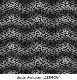 Abstract black and white seamless knitting pattern background