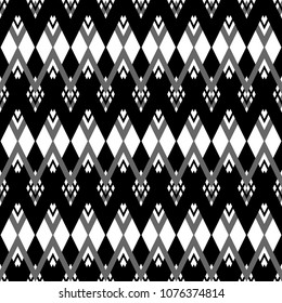 Abstract black and white seamless pattern. linear pattern. geometric minimalistic background. zigzag vector illustration