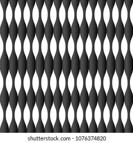 Abstract black and white seamless pattern. linear pattern. geometric minimalistic background. wave vector illustration