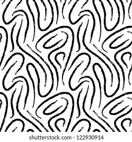 Abstract black and white seamless pattern.