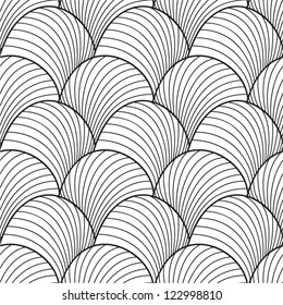 Abstract black and white seamless pattern.