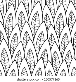 Abstract black and white seamless pattern.