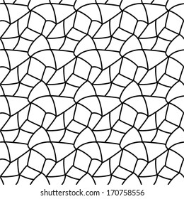 Abstract black and white seamless pattern. 