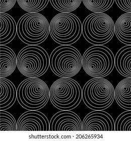 Abstract black and white seamless pattern.