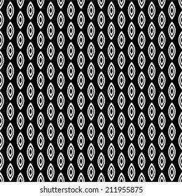 Abstract black and white seamless pattern. 