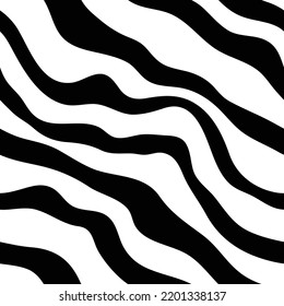 Abstract black and white seamless pattern