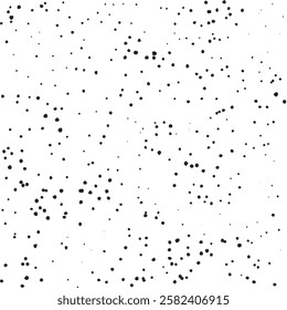 Abstract black and white seamless pattern. Irregular dotted textured background for fabric, paper, and fashion. Sketchy speckled vector illustration