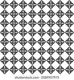 Abstract Black and white seamless pattern. Background and backdrop. Grayscale ornamental design. EPS Vector Illustration