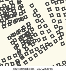 Abstract black and white seamless pattern. Urban art texture with chaotic shapes, triangles, lines, stripes. Monochrome graffiti style vector background. Simple repeat design for tileable print, decor