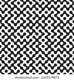 Abstract black and white seamless pattern