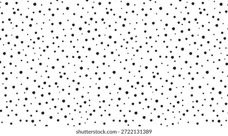 Abstrato preto e branco padrão sem costura. Vetor pontilhado fundo texturizado. Design monocromático mínimo para papel de embrulho, tecido, papel de parede e decoração moderna.
