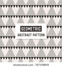 Abstract black and white seamless pattern.