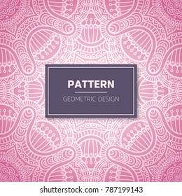 Abstract black and white seamless pattern.