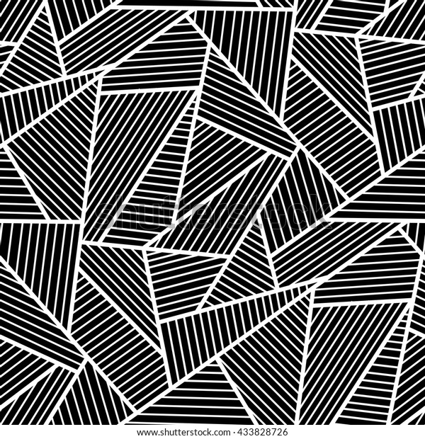 Abstract Black White Seamless Pattern Stock Vector (Royalty Free ...