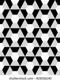 Abstract black and white seamless vector pattern