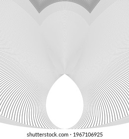 abstract black and white shapes from lines on white background