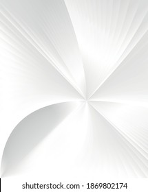 Resumen del fondo de la perspectiva de líneas curvas brillantes y onduladas en blanco y negro.