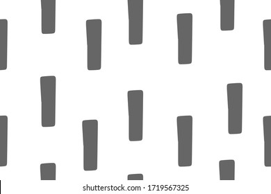 Abstract black and white simple pattern with lines, seamless minimalist background