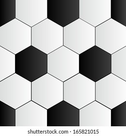 Abstract Black and White Soccer Background vector illustration