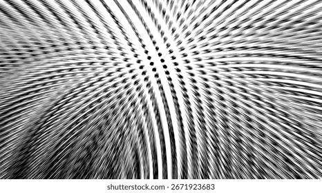 Abstract black and white speed lines with radial burst effect.