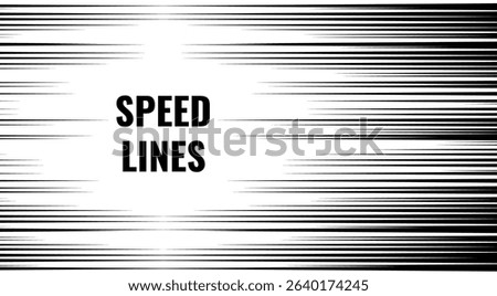 Abstract Black and White Speed Lines Background Design Illustration