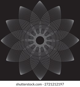 Abstractas fondo espiral blanco y negro