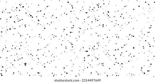 Abstract Black and White Spotted Pattern - Random Placed Spots Texture, Vector Design on White Gradient Background