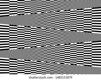 Abstract black and white square line background. Use for poster, artwork, template. illustration vector eps10