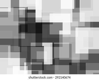 Abstract black white squares background