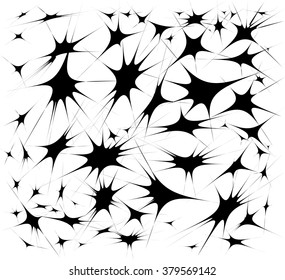 Abstract black and white star background. EPS10 vector illustration.