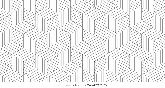 abstract black white stripe line. geometric triangle texture background. hexagon pattern. retro styled concept.