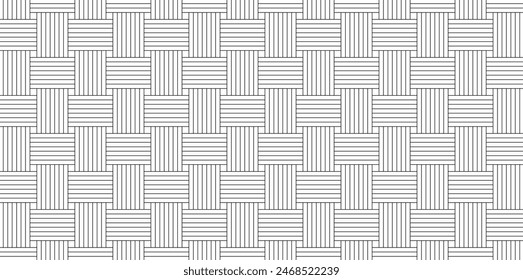 abstract black white stripe line. geometric rectangle texture background. traditional pattern. retro styled concept.