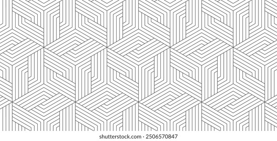 abstract black white stripe line. geometric triangle texture background. hexagon pattern. retro styled concept.