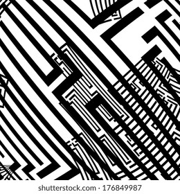 abstract black and white stripe pattern background